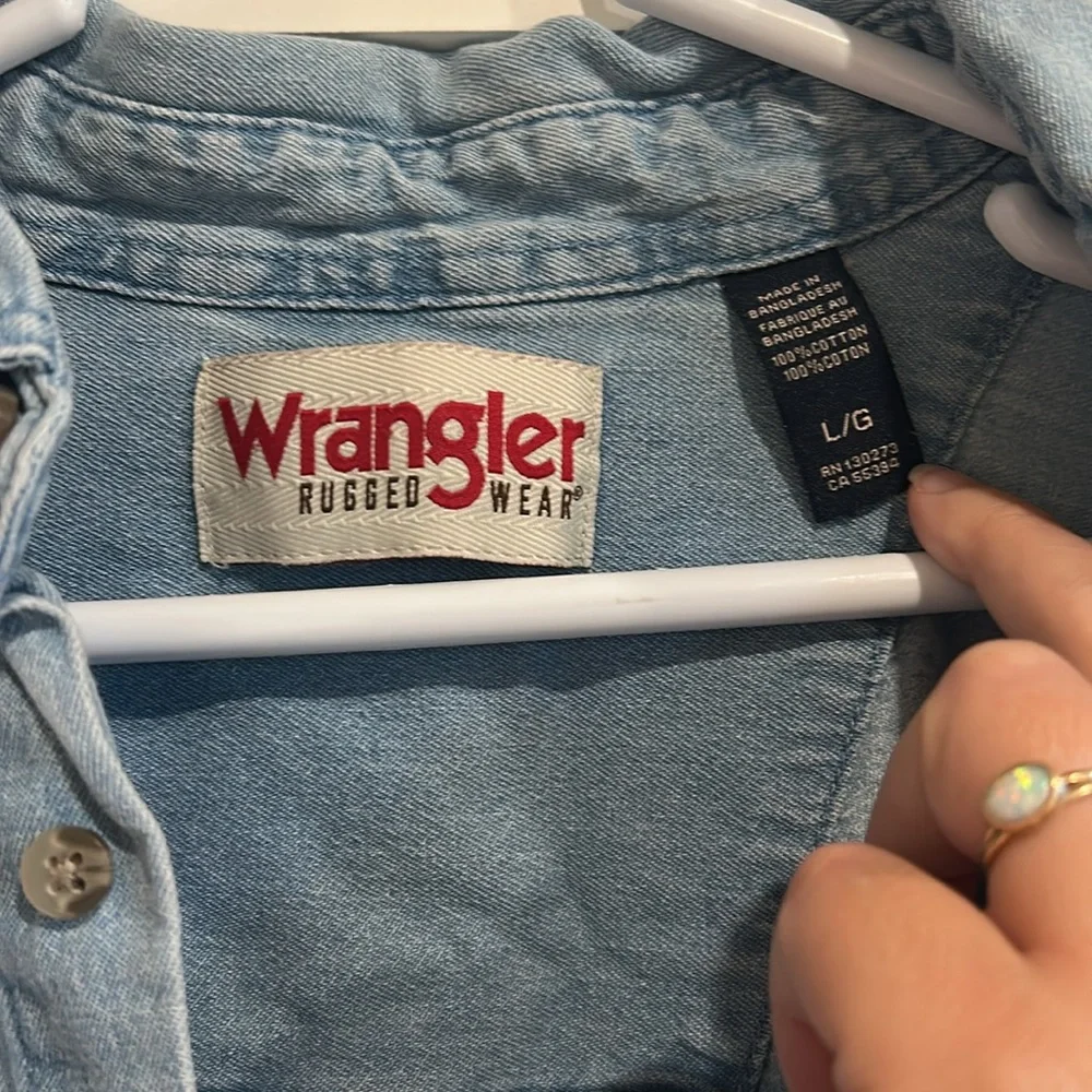 Vintage Unisex Wrangler Denim Overshirt - Picture 2 of 5